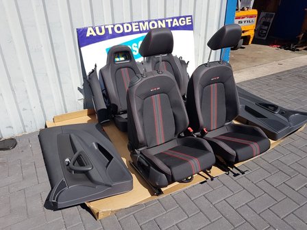 VW Scirocco GTS interieur NIEUW Half Leer Leder deur panelen