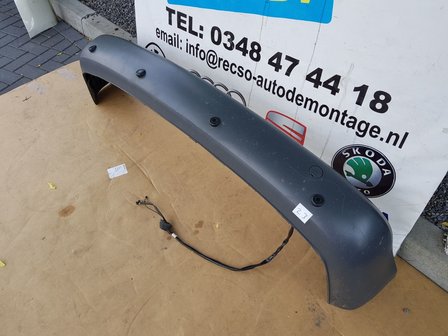 VW Caddy 3 Achterbumper 4xPDC plastic grijs 2K0807421