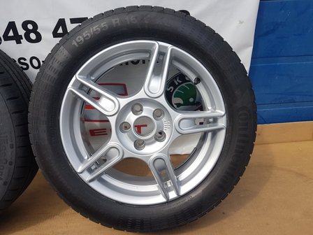 VW Polo 6R 9N3 Velgen Zomerset Continental Nieuw 195/55R16