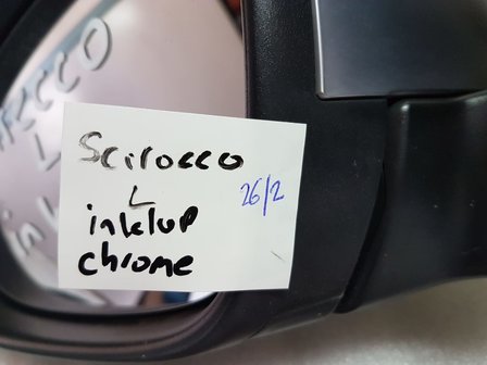 VW Scirocco R set L+R Chrome Buitenspiegel links inklapbaar 