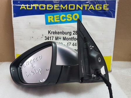 VW Scirocco R set L+R Chrome Buitenspiegel links inklapbaar 