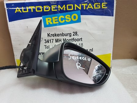 VW Scirocco R set L+R Chrome Buitenspiegel links inklapbaar 