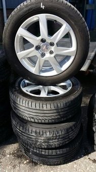 ref.4 banden velg velgen set alu Ibiza 6J 2010 185/60/15