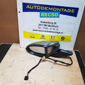 VW Golf 7 buitenspiegel Links Voor met chroom Kap 