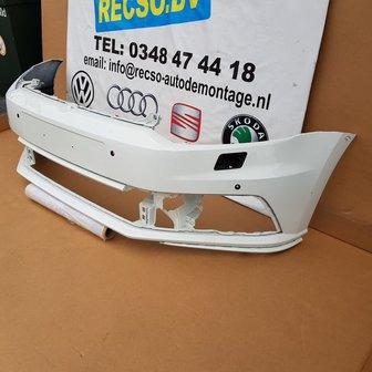 VW Polo 6C GTI Voorbumper Wit 4xPDC KLS 6C0807221H Origineel 