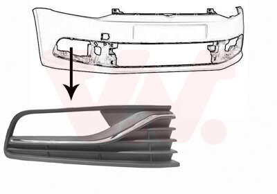 VW Polo 6C mistlamp afdekkap Rechts 6C0854662