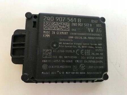 VW POLO 2G Tiguan AW1 Terraco ACC Radar Sensor 2Q0907561B