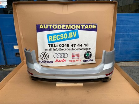 VW Touran 5T R-Line Achterbumper 6X PDC Zilver Grijs LA7W