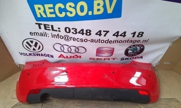 achterbumper Audi A1 bumper rood krasjes