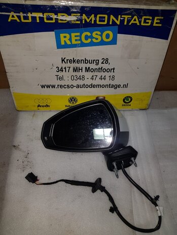 Audi A3 8V Buitenspiegel Links Voor wit