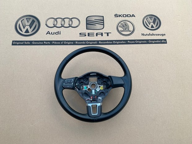 VW Polo 6R 3-spaaks Multi Stuurwiel Stuur Leder 6R0419091F