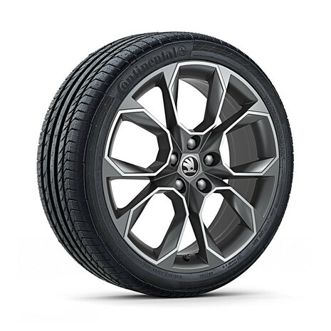 SKODA Octavia 19 inch lichtmetalen velg set 19 inch 5x112  Xtreme antraciet