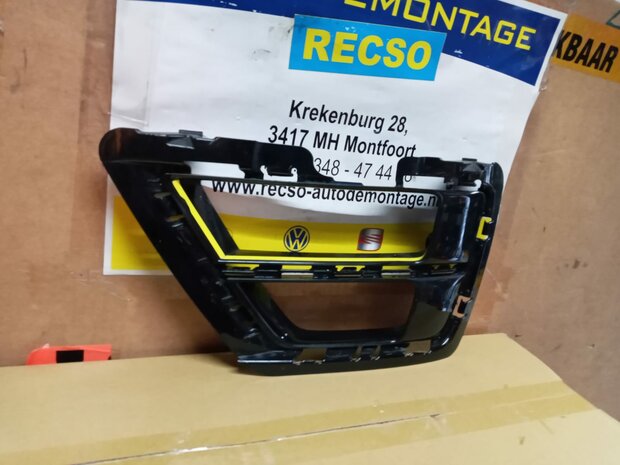 VW Golf 7 R Inleg Voorbumper Hoogglans Links L 5G0853665H GEBRUIKT Origineel