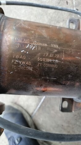 VW Golf 8 5h Katalysator 1.5 TSI 5WA131723B 5WA253059CF 3Q0131701M