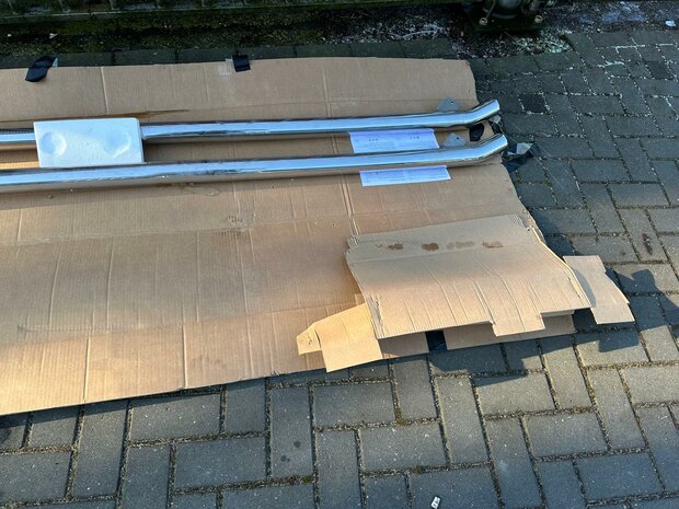 VW Transporter T5 T6 T6.1 Side bar rvs orgineel set