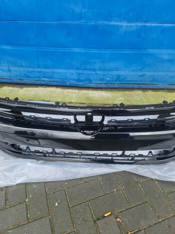VW Polo 2G Voorbumper nieuw 6x pdc gaten zwart metallic LC9X