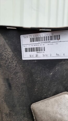 VW Touran 5T Achterbumper Urano grey