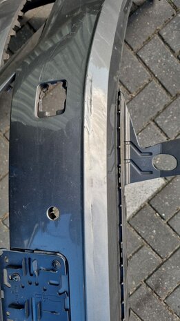 VW Polo 2G Voorbumper nieuw 4x pdc gaten grijs