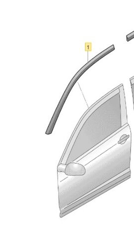 Golf 8 zijwindschermen raamspoilers windgeleiders