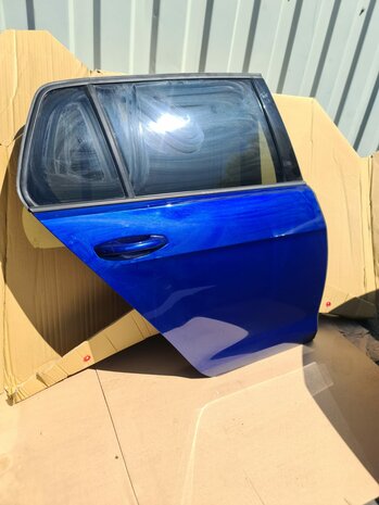 Golf 7 Deur Portier Rechts achter nette staat Lapiz Blue LD5K