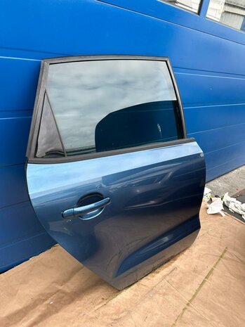 Vw Polo 6R 6C Deur Rechts achter Portier blauw