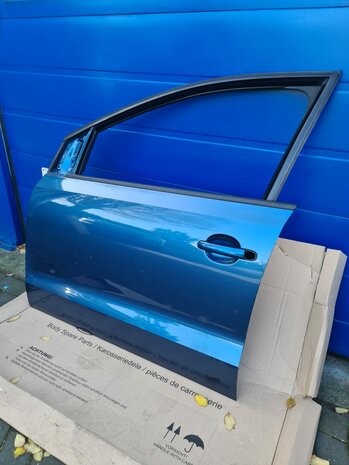 VW polo 6R 6C Portier Deur Links Voor 5 Deurs Blauw LD5L