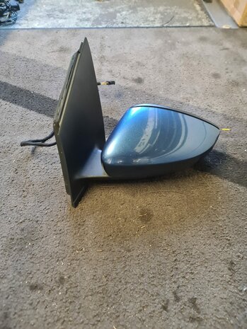 vw polo 6C Buitenspiegel links LD5L blauw