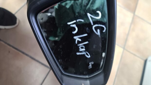 VW Polo 2G Spiegel Buitenspiegel Inklapbare side Rechts zwart