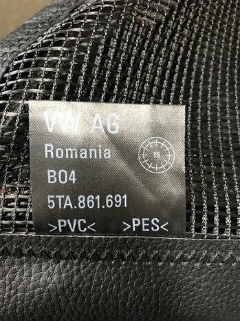 Touran bagageruimte net 5TA861961