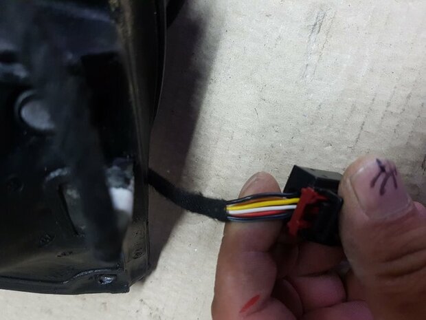 Tiguan 5N0 2010 Buitenspiegel Rechts WIT