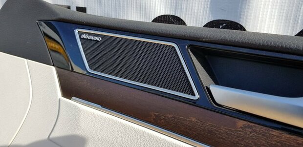 Passat B8 deurpaneel Recht Voor Beige Leer leder Dynaudio
