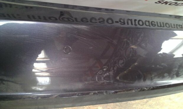 achterbumper A5 2010 bumper donkergrijs krasjes