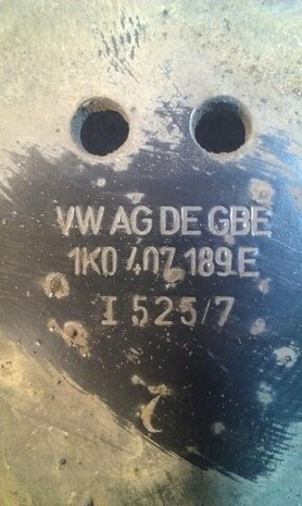 Golf 5 A3 Draagarm steun metaal 1K0407189E links onder