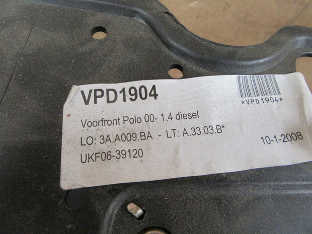 Geschikt voor Polo 6N bj 2000 1.4 diesel Voorfront front