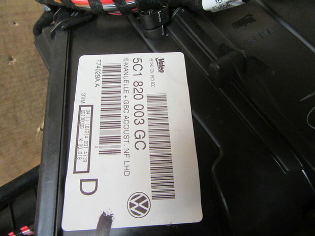 Jetta 2015 Kachelhuis airco clima kachel 5C1820003