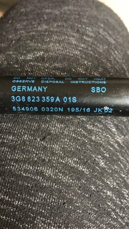 Arteon Gasdempers gasdrukveer Achterklep 3G8823359A