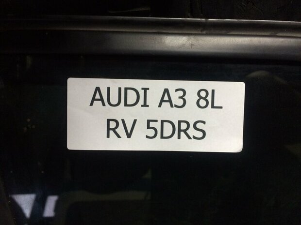 A3 8L 5 drs Ruitmechaniek bediening rechts Voor met ruit