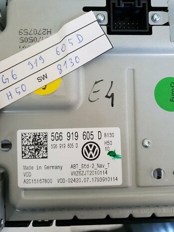GOLF 7 DISCOVER NAVIGATION scherm Display 5G6919605D