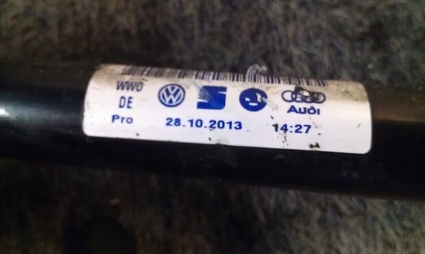 POLO 6C Aandrijfas Links 6C0407272N 6C0407272AA