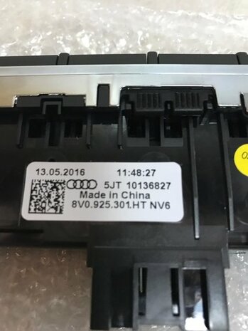 A3 2017/2018 multischakelaar middenpaneel schakelpaneel 8V0925301HT