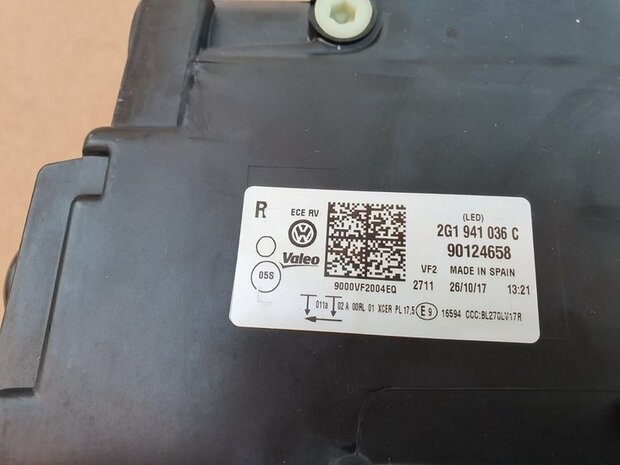 POLO GTI 2G FULL LED Rechts voor Koplamp 2G1941036C