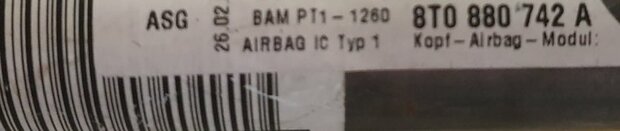 Dak airbag A5 Rechts 8T0880742A