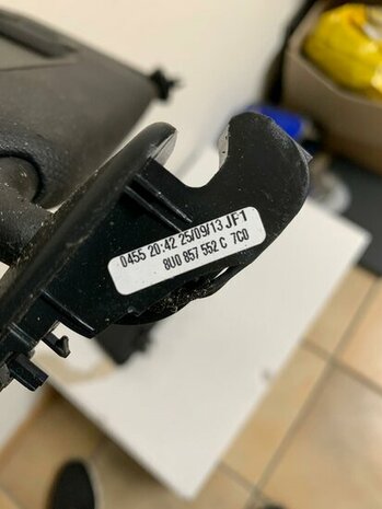 A4 Q5 zonneklep set zwart 8k0857552 8k0857552ar