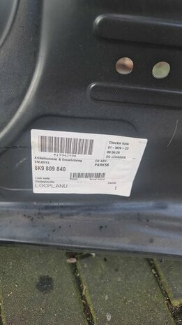 A4 Avant Snijdeel stijl A B Met Dorpel 8K9809840