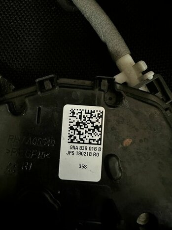 Portierslot rechts achter 5NA839016B 5NA839016D