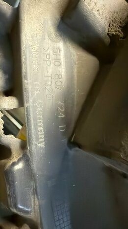 Golf 8 bumper houder rechts 5H0807724D