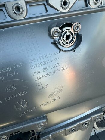 Polo 2G deurpaneel rechts voor 2G4867012 gebruikt