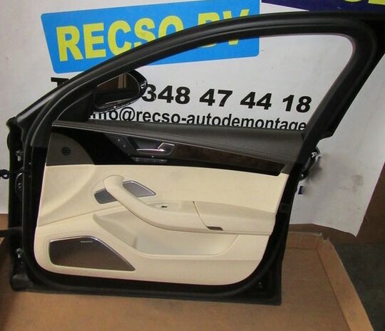 A8 4H Deurpaneel Paneel Beige Leer Rechts Voor Compleet