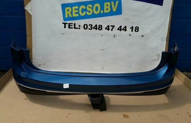 Tiguan 5NA achterbumper Carribean blue 6x pdc nr16