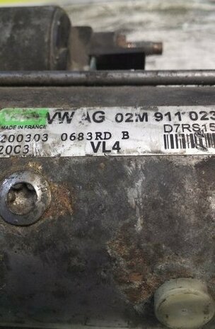Startmotor leon Fabia 1.9 tdi 130pk 02M911023R 02M911023F